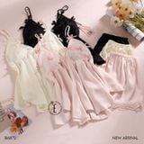  Soie B6872 - Bộ 2 dây ngắn lụa satin mềm (B83) 