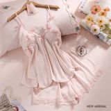  Soie B6872 - Bộ 2 dây ngắn lụa satin mềm (B83) 