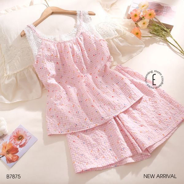  Bộ ngủ 2 dây ngắn B7875 