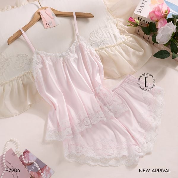  Bộ lụa 2 dây ngắn B7906 