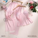  BỘ LỤA DÀI MẶC NHÀ B8370 