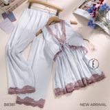  BỘ LỤA NGẮN 2 DÂY LỬNG MẶC NHÀ B8381 