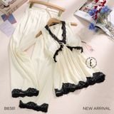  BỘ LỤA NGẮN 2 DÂY LỬNG MẶC NHÀ B8381 