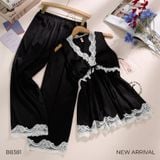  BỘ LỤA NGẮN 2 DÂY LỬNG MẶC NHÀ B8381 