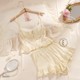  Bộ 2 dây croptop phối ren B8543 