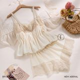  Bộ 2 dây viền ren Ivory Charm B9133 