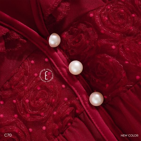  Choàng lưới hoa C70 