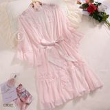  Choàng lưới thêu hoa C8022 