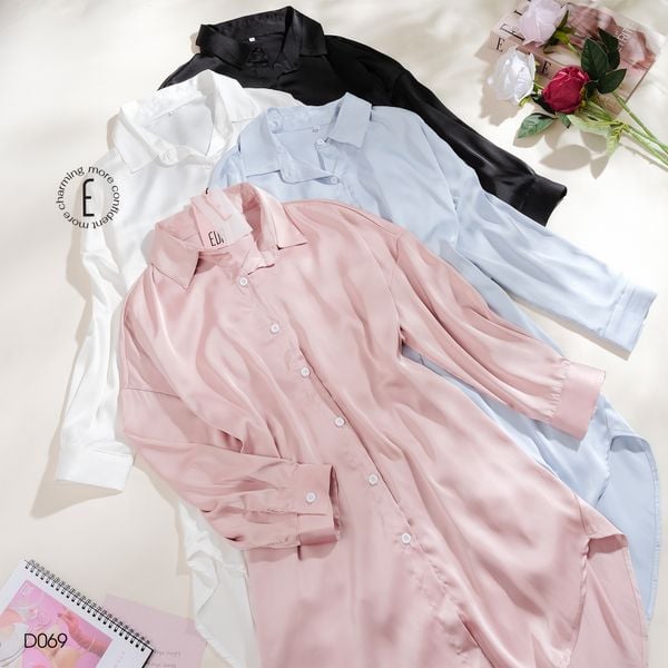  Váy Sơ mi nhúng D069 