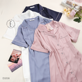  Váy lụa viền D1016 