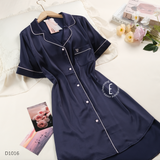  Váy lụa viền D1016 