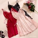  Váy lụa phối ren mềm D1146 