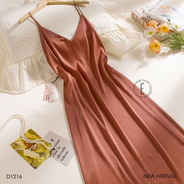  Váy lụa dài D1216 