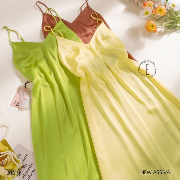 Váy lụa dài D1216 