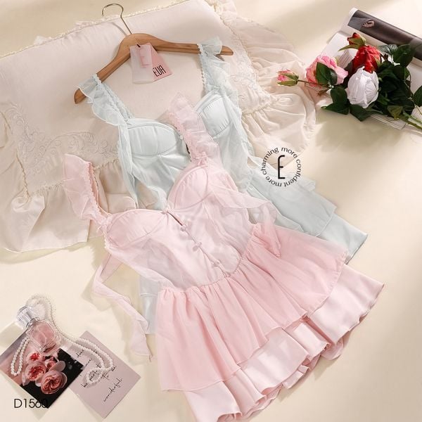  Váy lụa ngắn D1560 