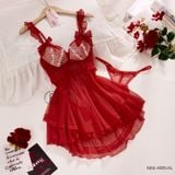  Váy lưới phối ren Pointelle D1568 