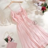  Váy lụa OV xếp ly D237 
