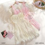  Váy 2 dây Xếp li D2517 