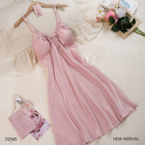  Váy 2 dây lụa D2545 