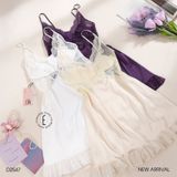  Váy 2 dây lụa phối ren D2547 