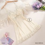  Váy 2 dây lụa phối ren D2547 