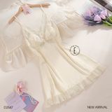  Váy 2 dây lụa phối ren D2547 