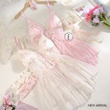  Váy lưới 2 dây hoa D2548 