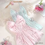  Váy 2 dây lụa hoa D2556 