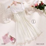  Sweetie Dress D2559 - Váy lụa xoè cổ sen 