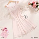  Sweetie Dress D2559 - Váy lụa xoè cổ sen 