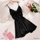  Darling Dress D2563 - Váy lụa phối lưới eo 