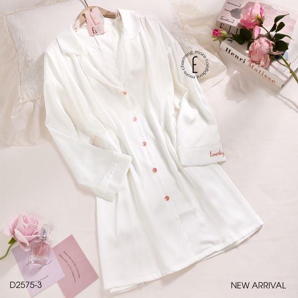  Váy lụa tay dài Silkelle D2575-3 