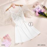  Váy lụạ phối ren D2576 