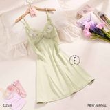  Váy lụạ phối ren D2576 