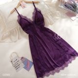  Váy 2 dây lụa phối ren D2582 