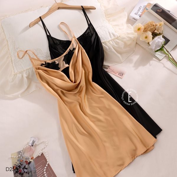  Váy lụa satin D2584 