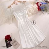  Moonlight Dress D2589 - Váy lụa xoè dây buộc rời 