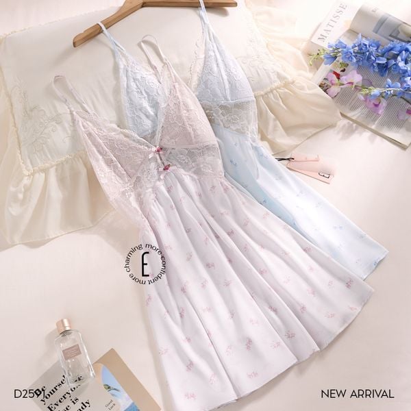  Váy lụa satin D2591 