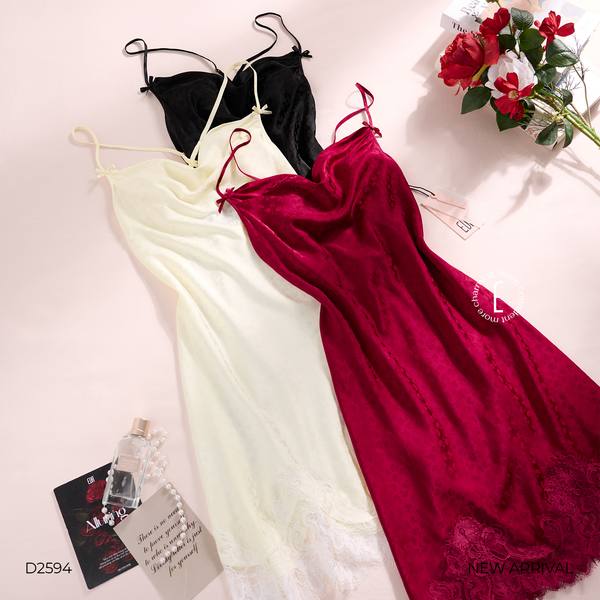  Váy lụa satin D2594 