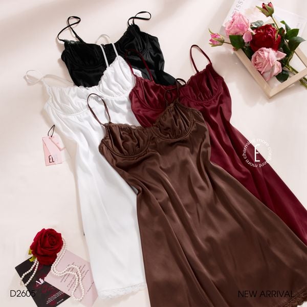  Váy lụạ satin D95 - 2605 