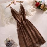  Váy lụa phối ren D2606 