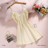  VÁY LỤA SATIN MẶC NHÀ Allure D2615 