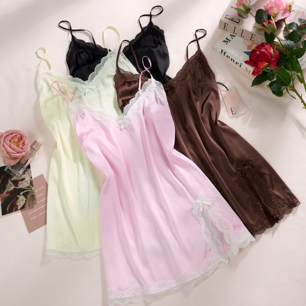  VÁY NGỦ LỤA SATIN MỀM D2720 