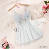  Fancy Dress D2848 - Váy lưới phối ren 