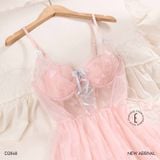  Fancy Dress D2848 - Váy lưới phối ren 