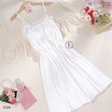  Váy lụa ( viền lưới hoa) D326 