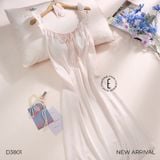  VÁY LỤA NGỦ 2 DÂY MẶC NHÀ D3801 