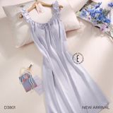  VÁY LỤA NGỦ 2 DÂY MẶC NHÀ D3801 