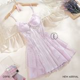  Váy 2 dây lụa phối ren D3916 