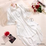  Sơmi lụa phối ren D4508 